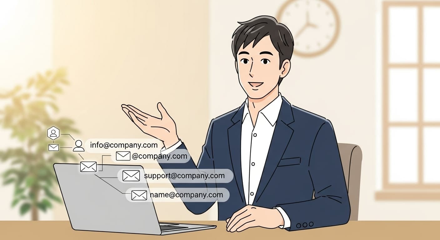 メールアドレスの種類を説明する