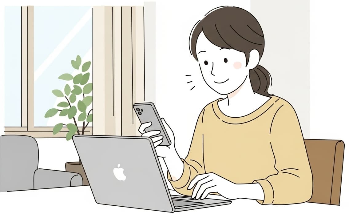 代表挨拶を読む訪問者