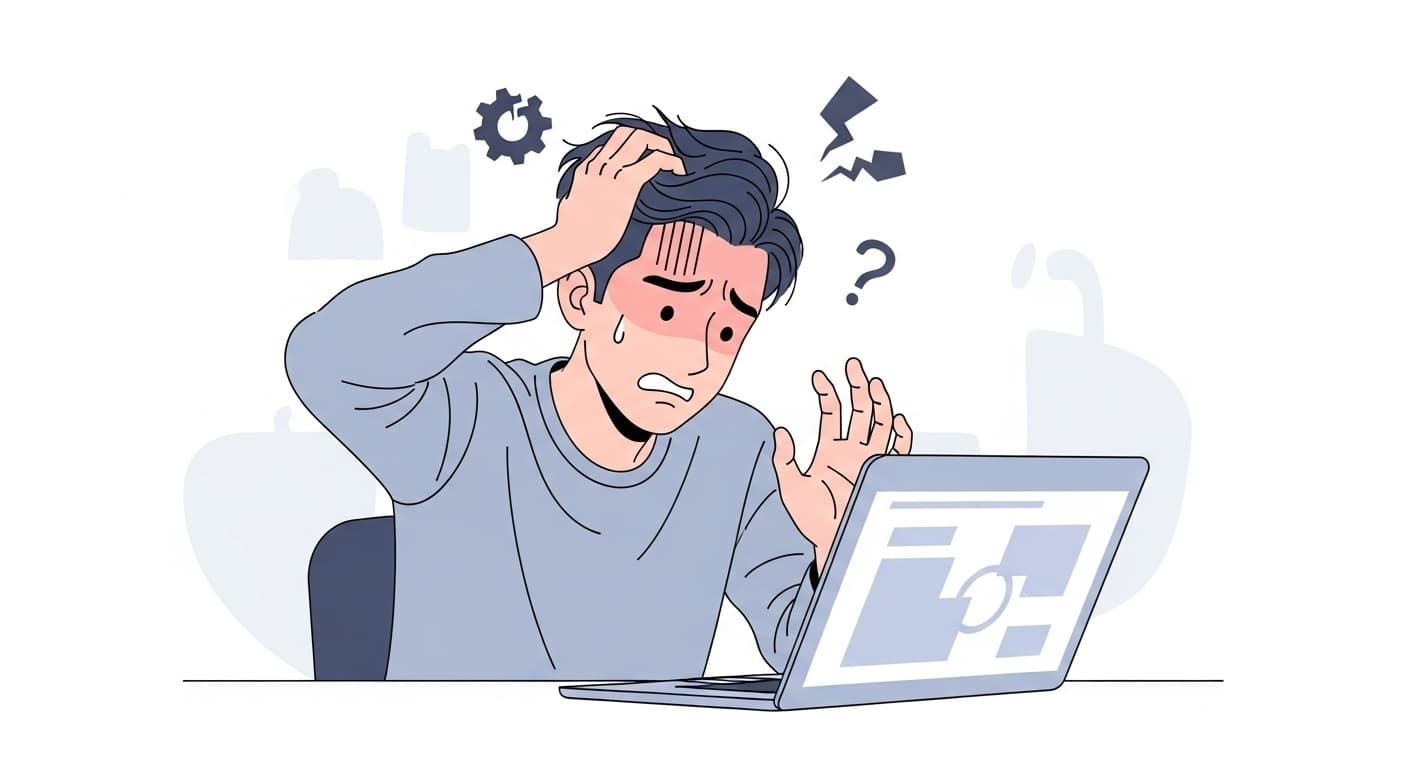 トラブルが起きて焦る人