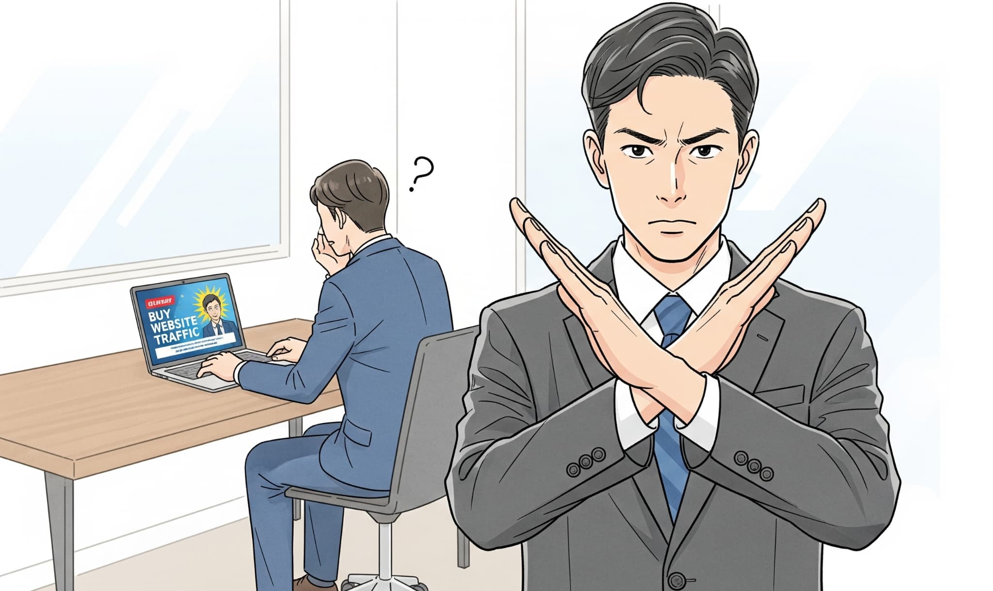アクセス数を購入しようとする人にNGを出す