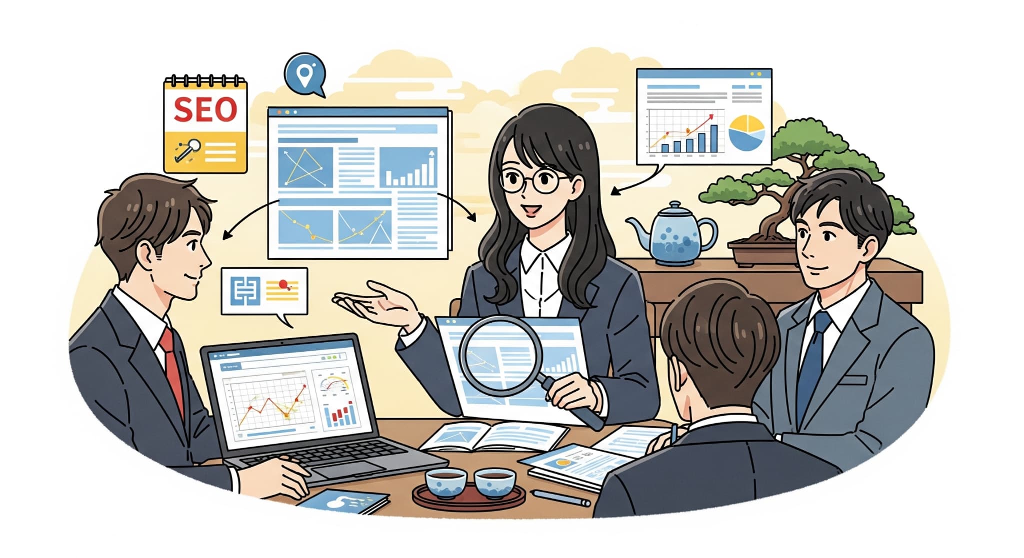 SEOを分析する人