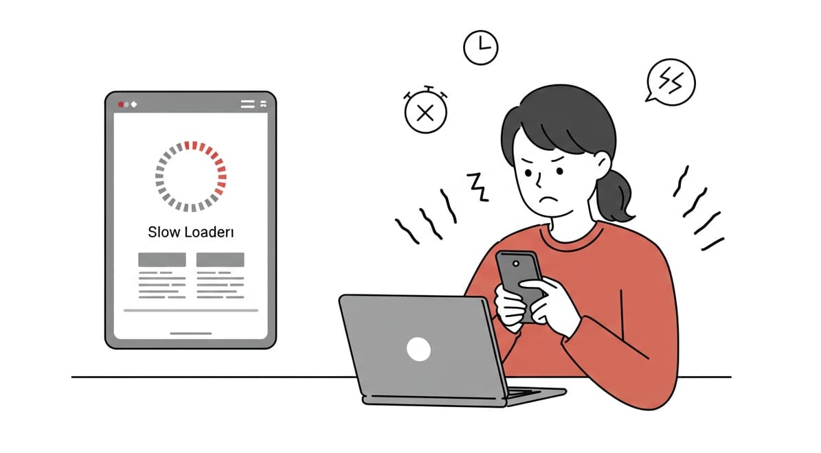 サイトが開けなくてイライラする人