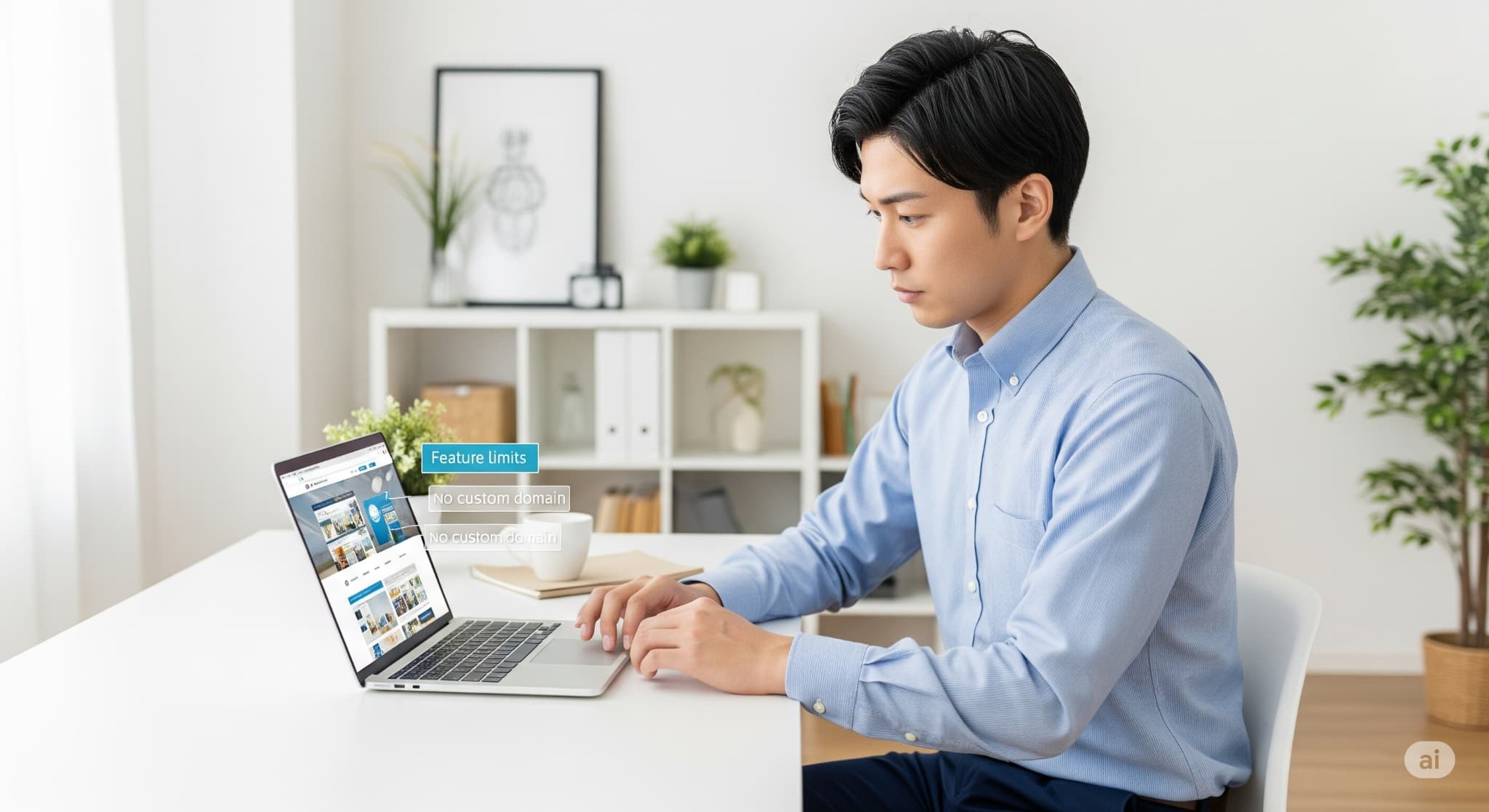 無料でホームページを作成する際の注意点
