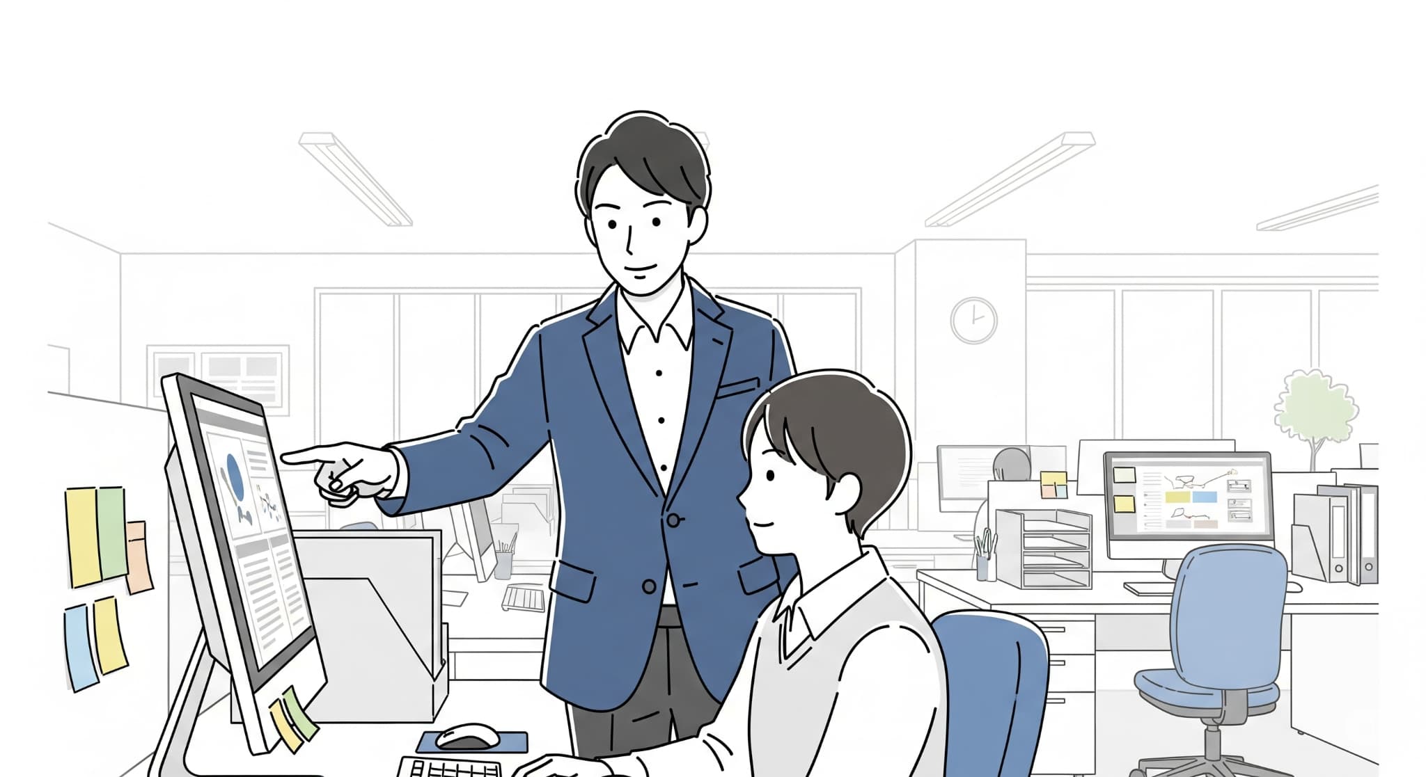 Web担当者に指導する人